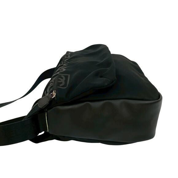 CHANEL Black Leather Logo Shoulder Bag - Picture 5 of 10